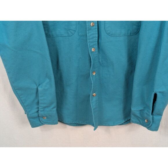 Vintage Five Brothers Flannel Shirt Blue Men's Size Large Neck 16 - 16 1/2 - Picture 6 of 14
